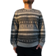 Wool Cashmere Fair Isle Crewneck Sweater - Cement