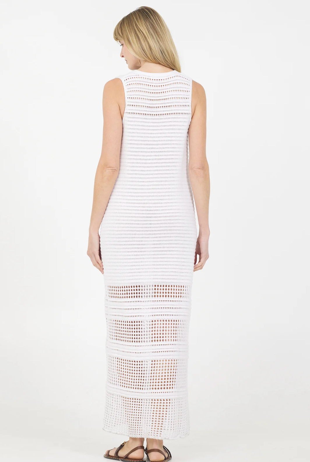 Andrea Sleeveless Dress - White