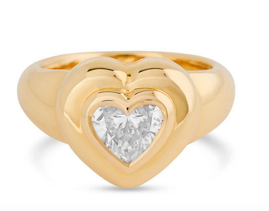 CHUNKY HEART RING