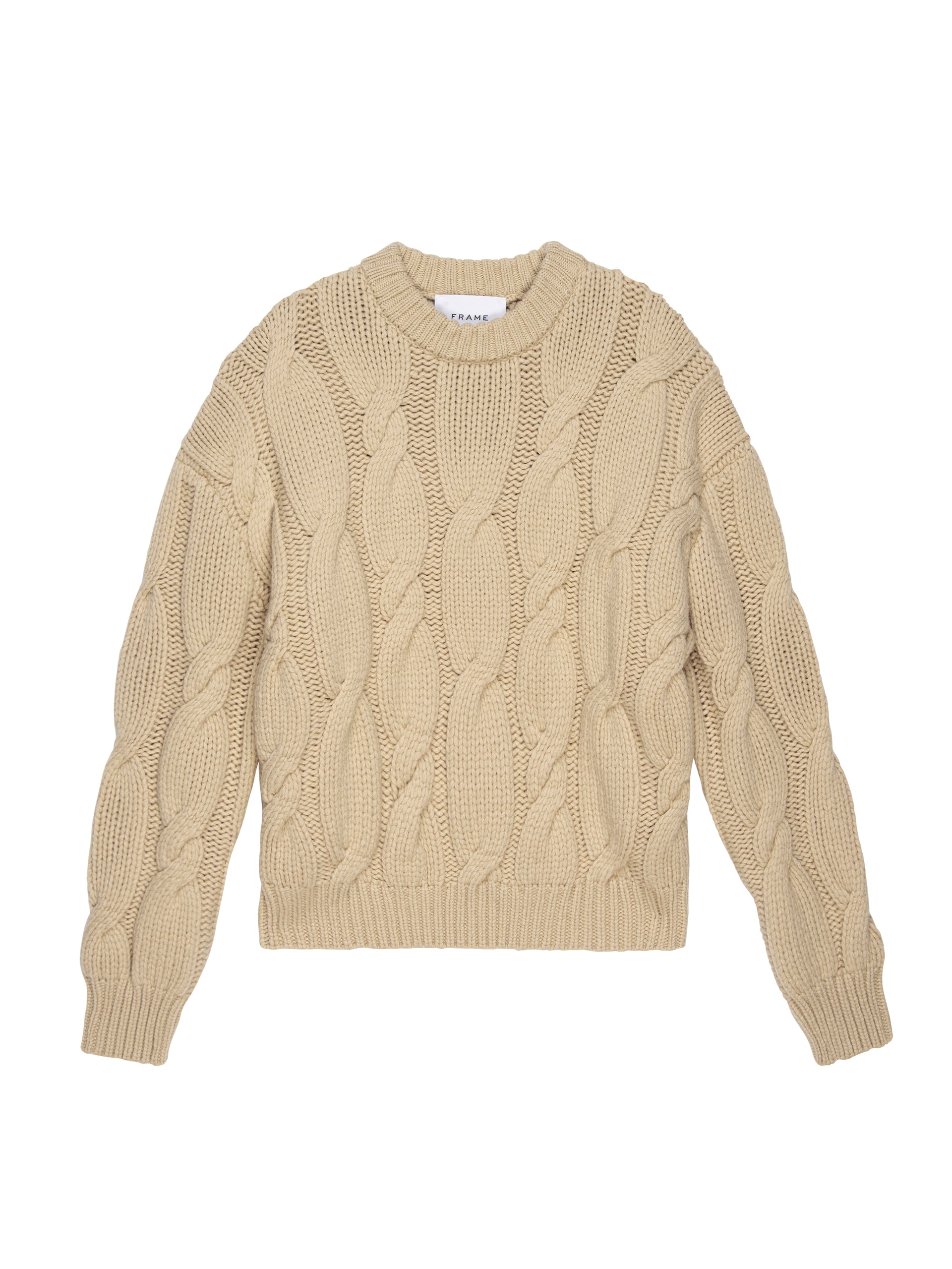 Chunk Cable Sweater - Natural