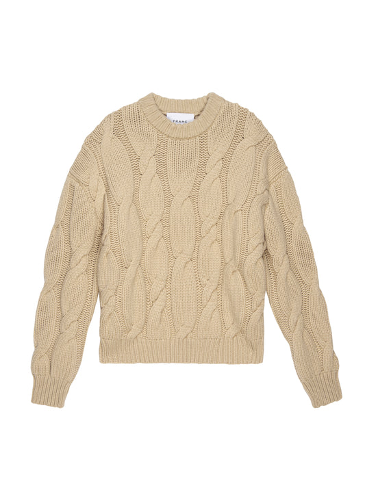 Chunk Cable Sweater - Natural