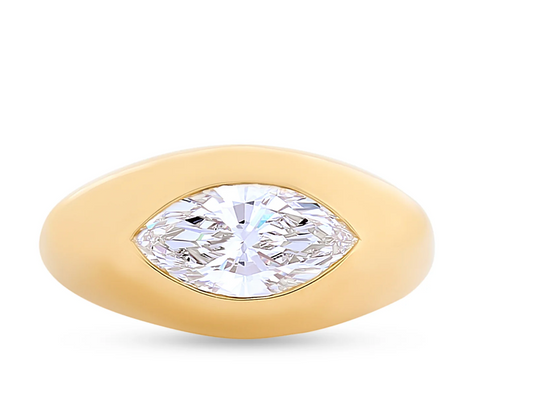 MARQUISE DOME RING