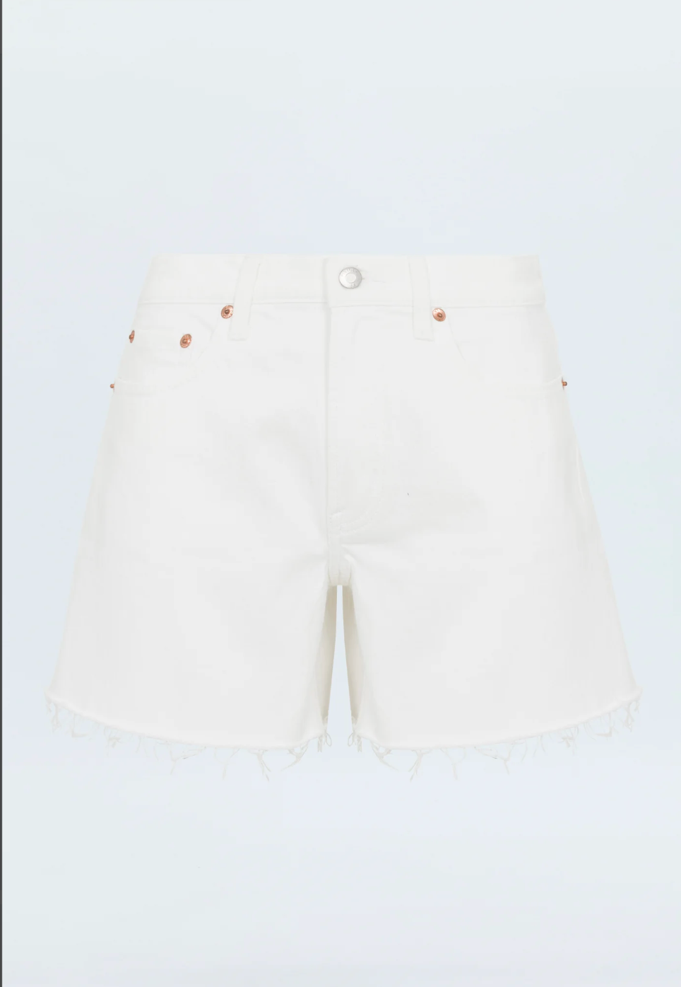 Kennedy Relaxed Mid Rise Cut Off Short- Antique White