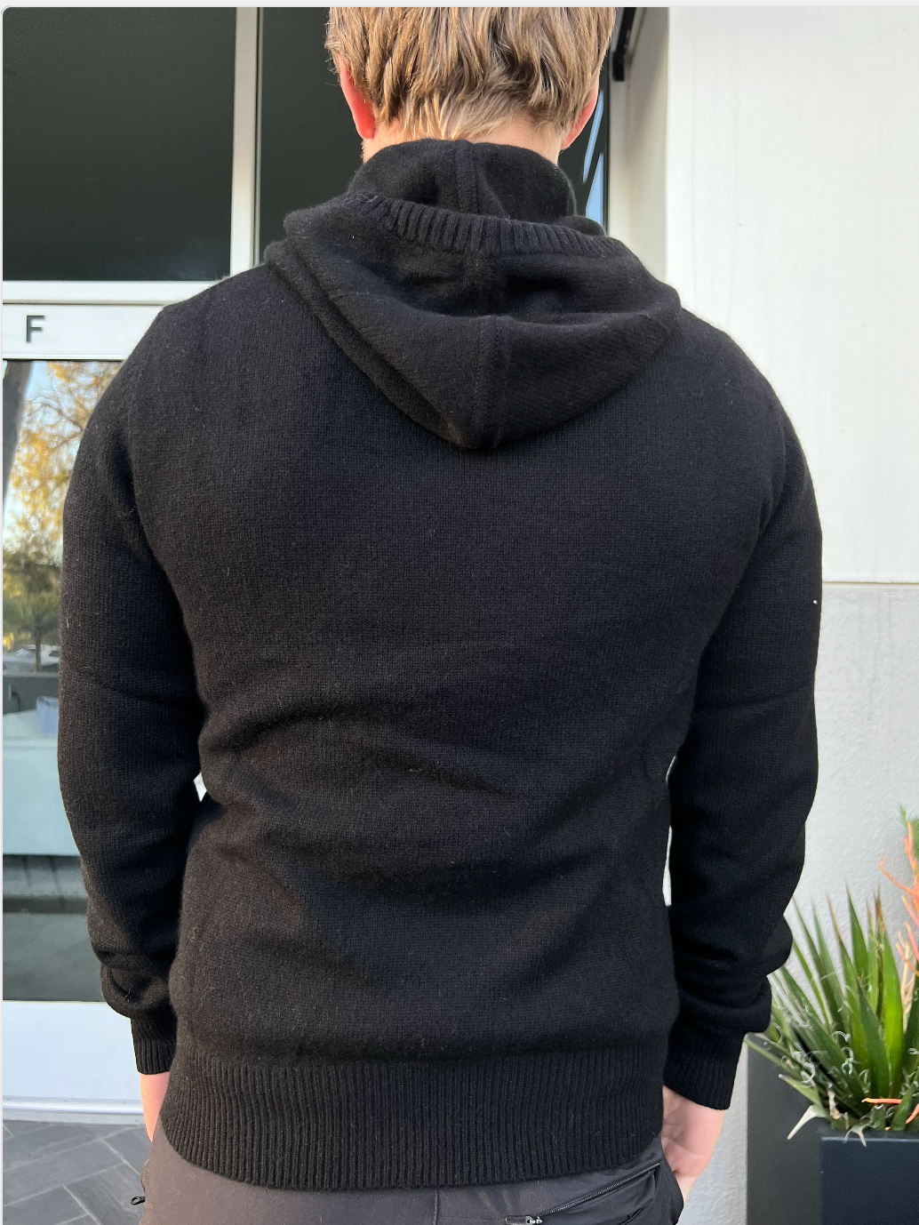 Luxe Cashmere Hoodie - Black