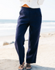 LAUREN LINEN PANT-NAVY