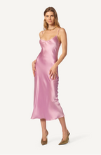 Taylor Silk Dress - Orchid/Dusty Mauve