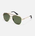 Free Fall- Brushed Gold Frame / Green Polarized