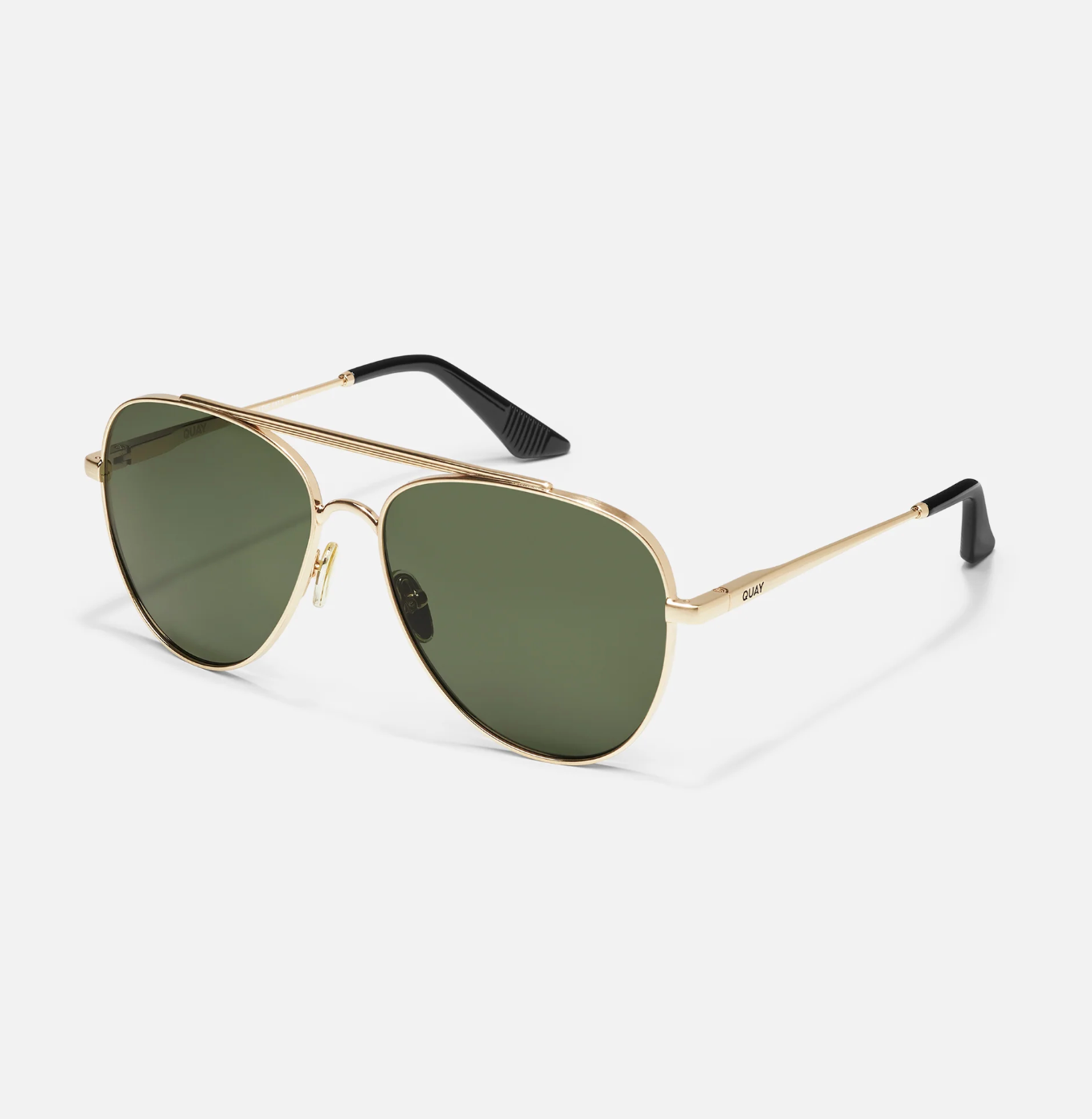 Free Fall- Brushed Gold Frame / Green Polarized