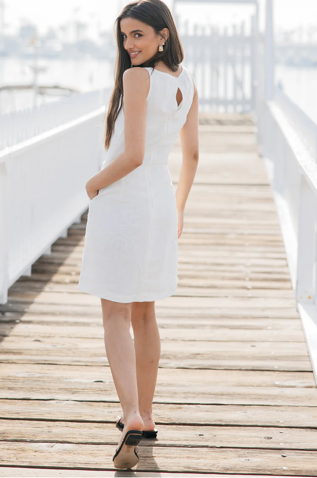 Jackie Shift Dress - White