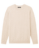 Cashmere Cable Knit Crewneck - Oatmeal