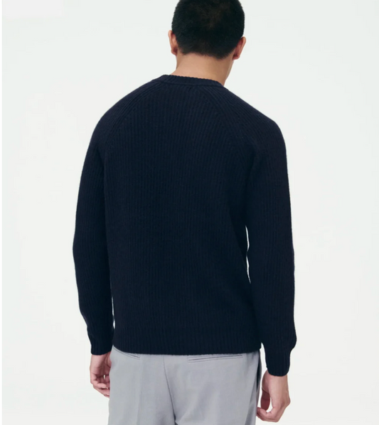 Cashmere Fisherman Crew - Navy