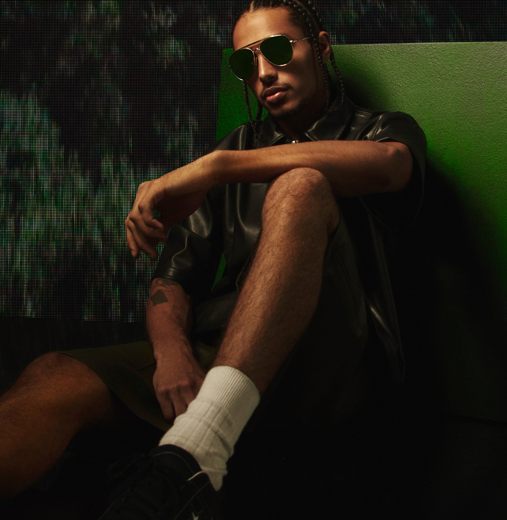 Free Fall- Brushed Gold Frame / Green Polarized