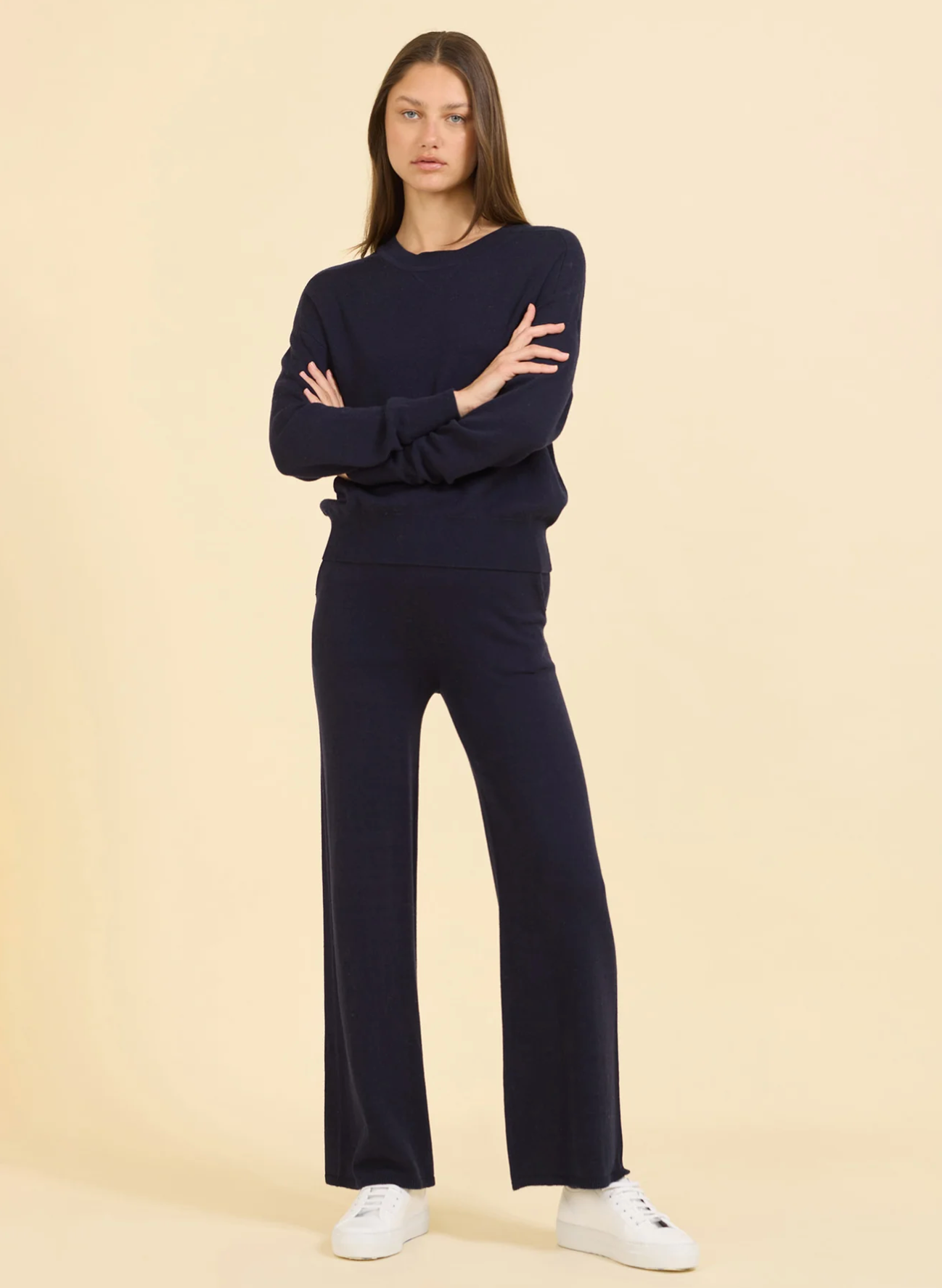 Bianca Cropped Pant - Navy