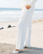 Lauren Linen Pant - White
