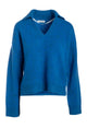 Super Luxe Cashmere Marled Polo - Royal Blue YB