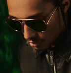 Free Fall- Brushed Gold Frame / Green Polarized