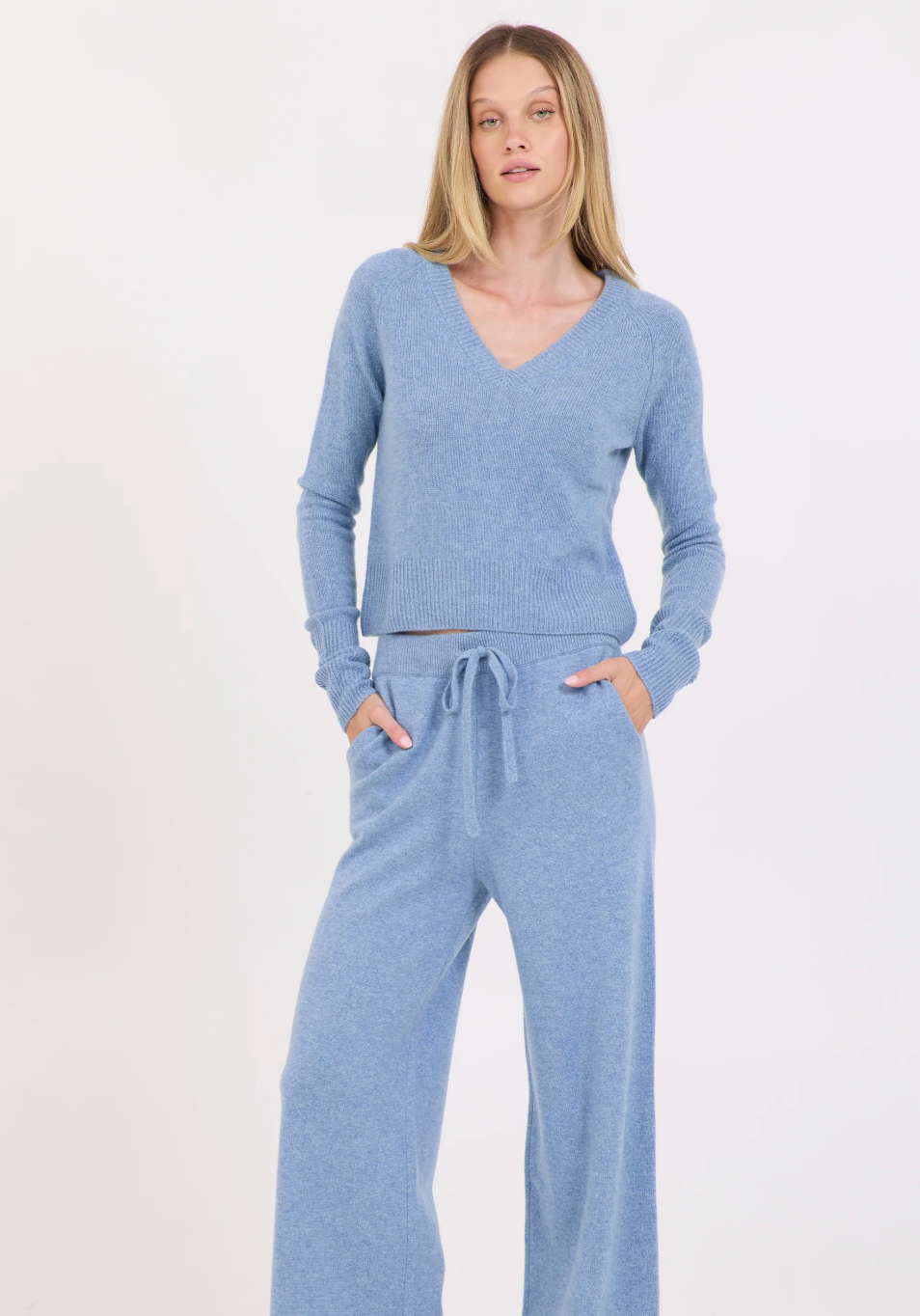 Bixby Cashmere Pant- Denim