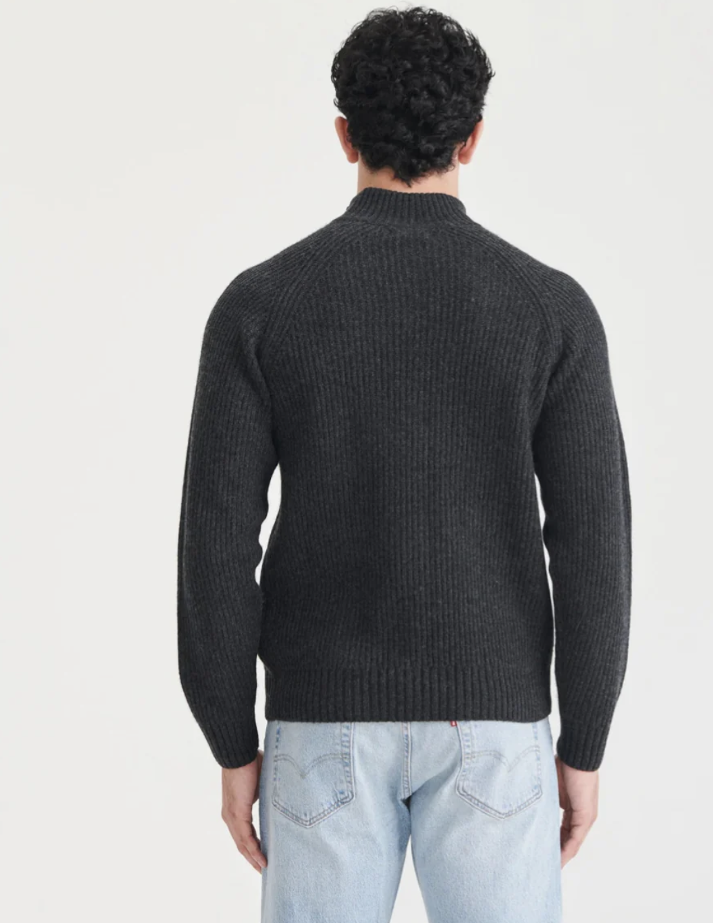 Cashmere Quarter Zip - Smoke