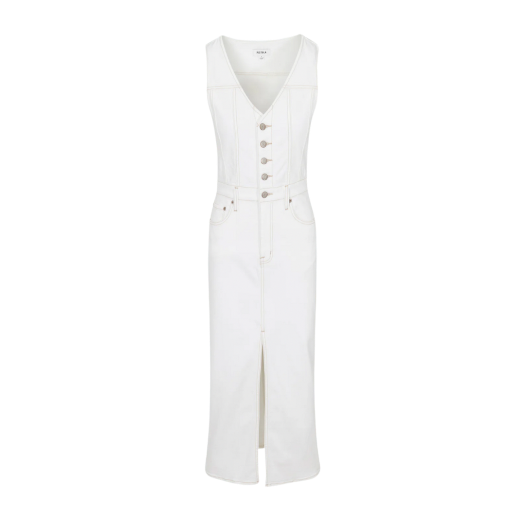 Alex Midi Dress - Le Blanc