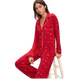 Gisele Printed Long PJ Set- WR/IV