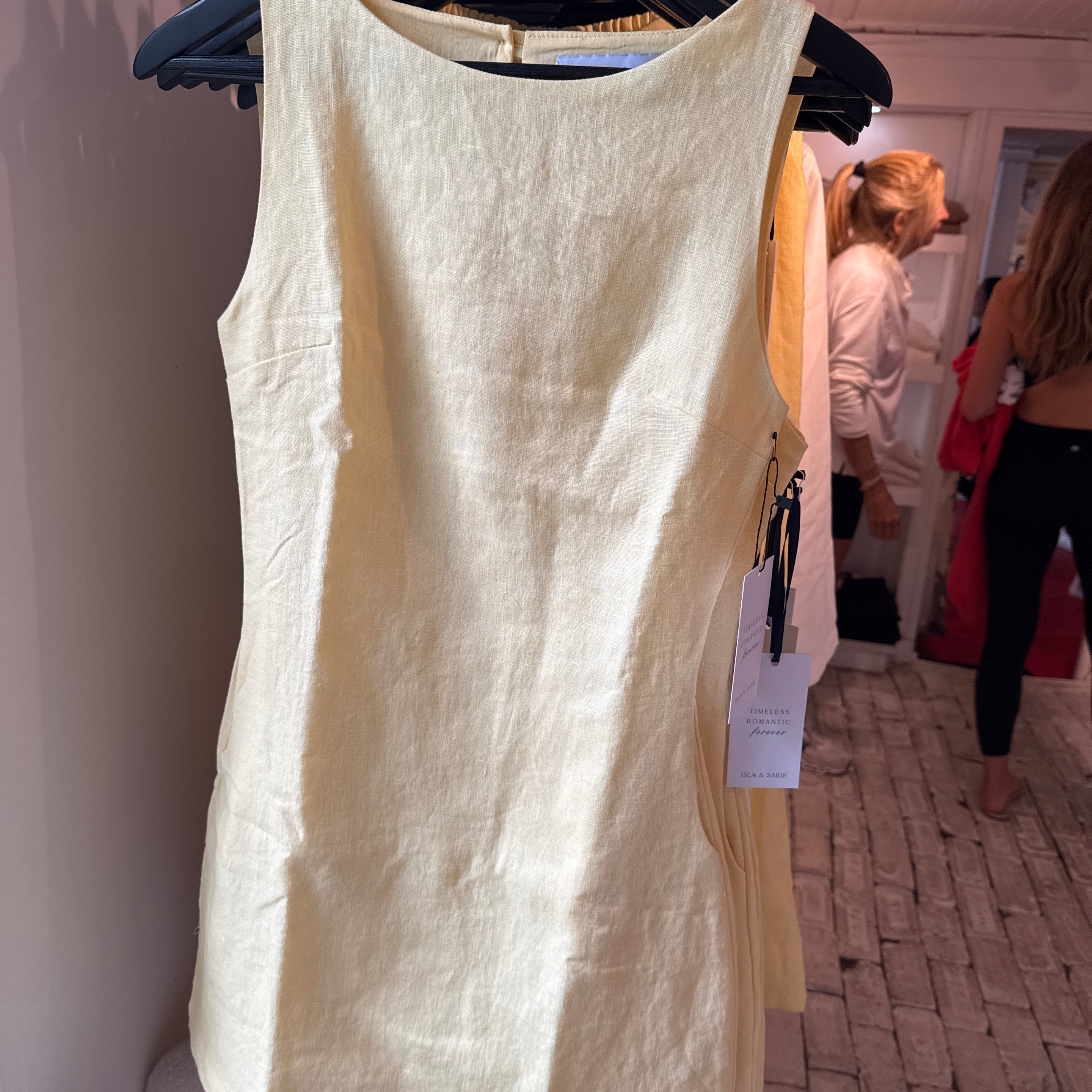 Bardot Shift Dress - Yellow