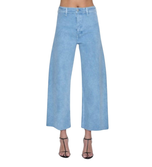 Penny Crop High Rise Wide Leg - Frost Blue