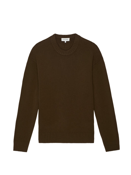 Cashmere Crewneck Sweater - Dark Camel